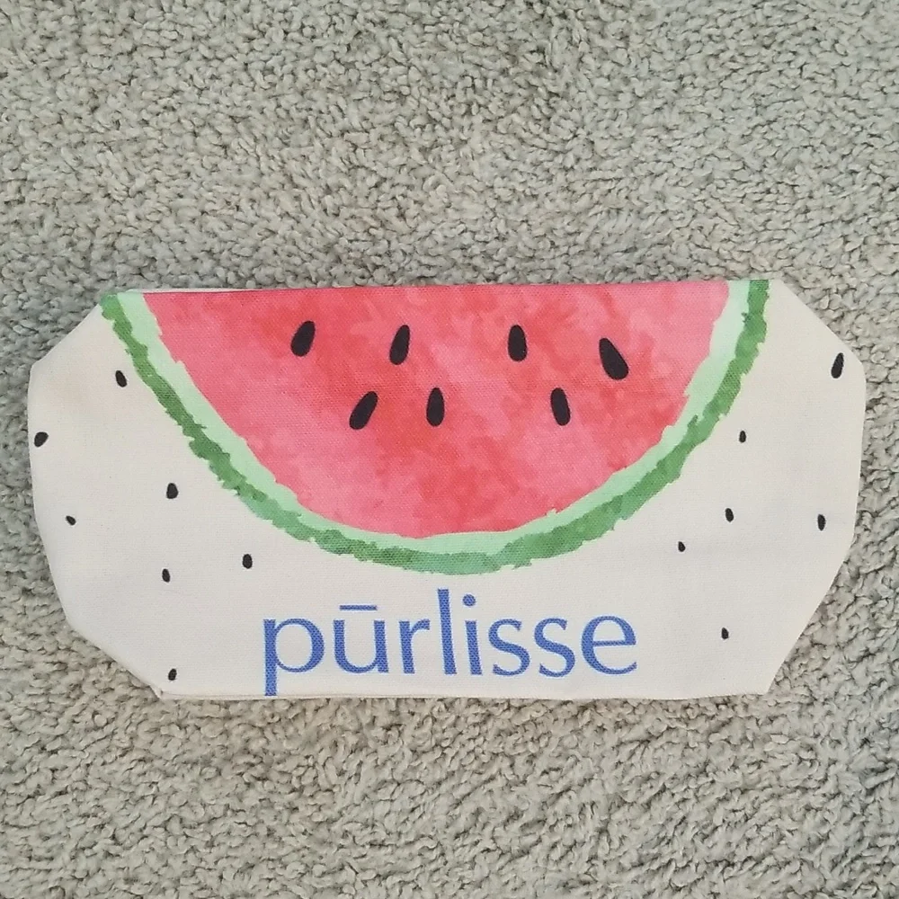 Purlisse Watermelon Summer Bright Fruit Beauty Pouch